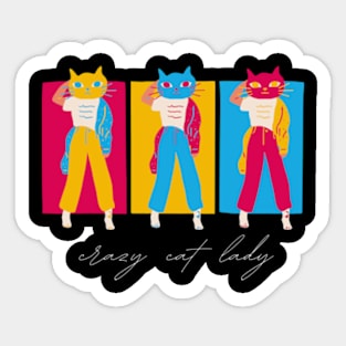 Crazy Cat Lady Sticker